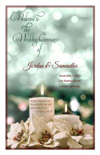 Wedding Program Cover Template 7 - Version 3